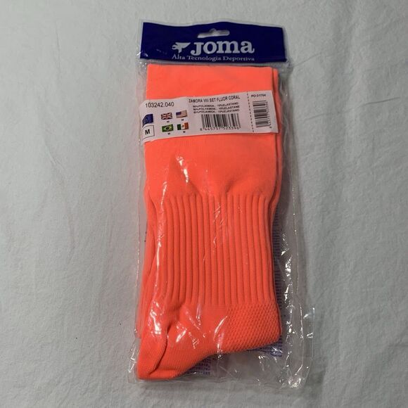 Joma Zamora Goalkeeper Football Soccer Socks Bright Orange Size M 103242.040 NIP - Picture 1 of 3